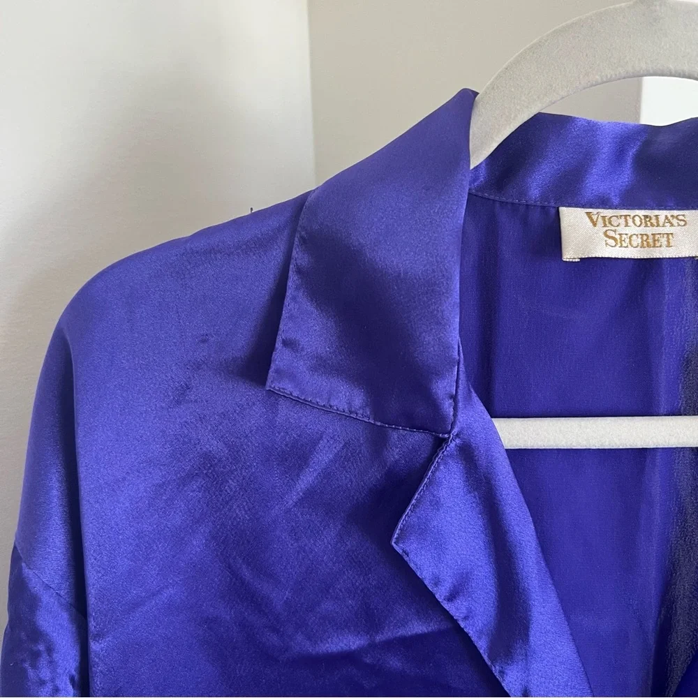 Victoria's Secret Gold Label Purple Satin Nightgown